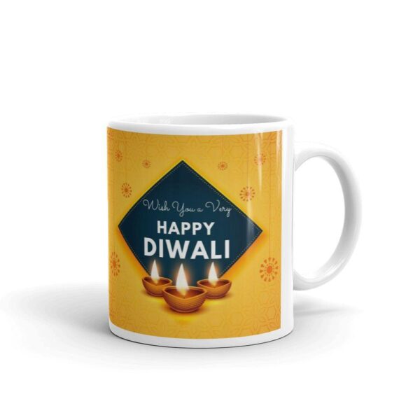 Happy Diwali Coffee Mug | Colorful Festival of Lights Printed Mug