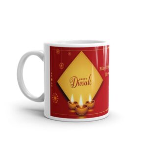 Happy Diwali Gift Mug | Ceramic Printed Coffee Cup for Festivals