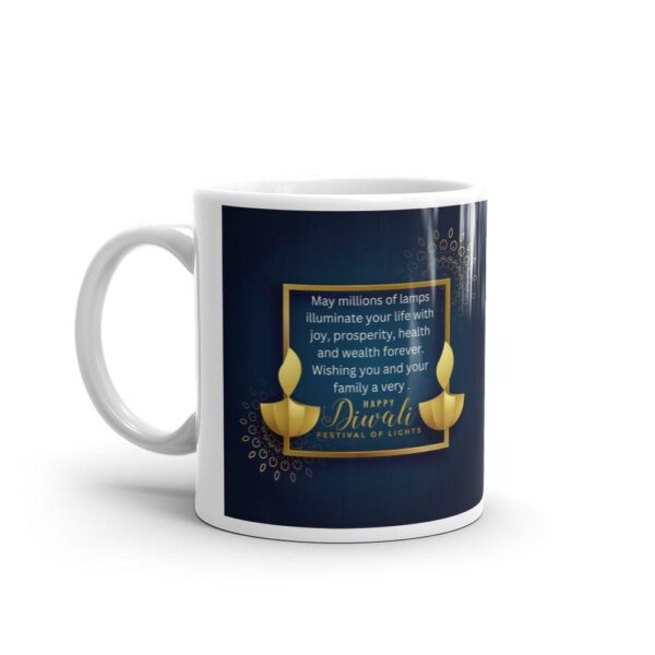 Happy Diwali Gift Coffee Mug | Festival Printed Mug for Office & Home Use