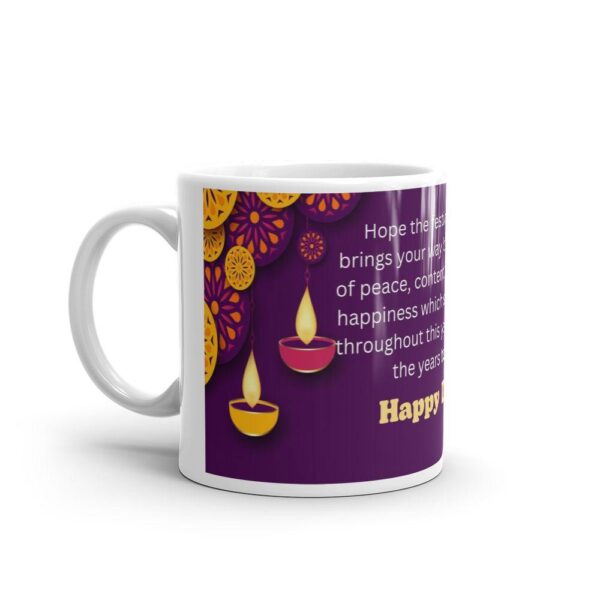 Diwali Themed Printed Ceramic Mug | Perfect Gift for Festivals