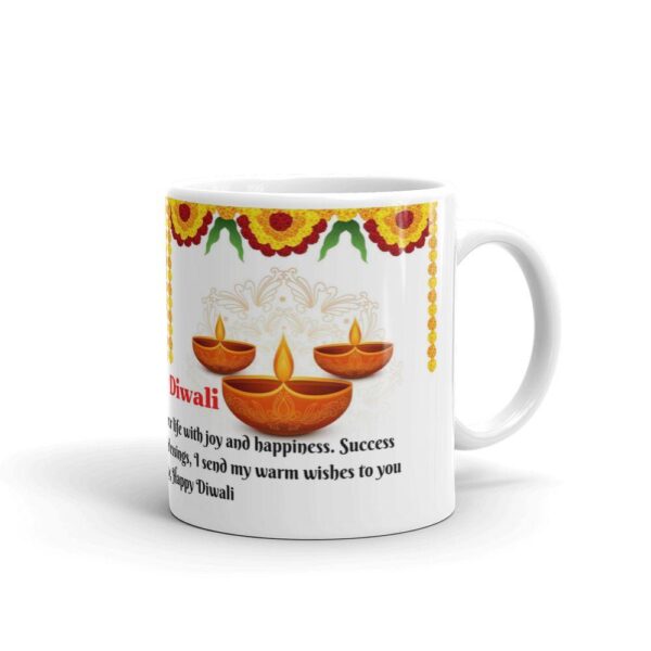 Diwali Celebration Printed Ceramic Mug | Unique Gift Coffee Cup