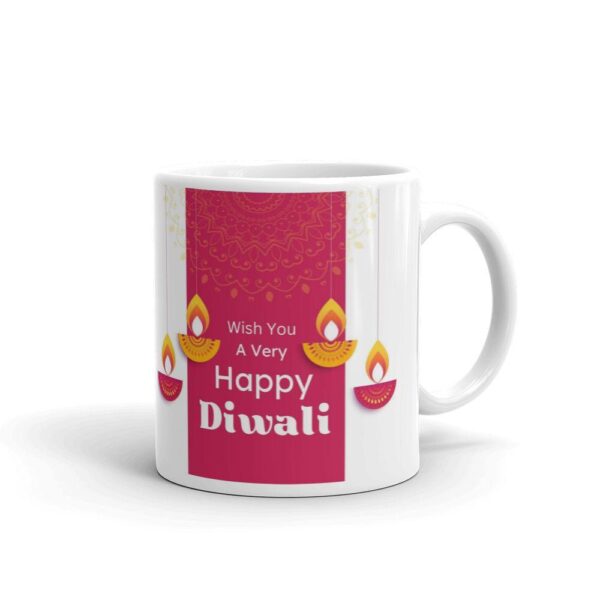 Happy Diwali Ceramic Mug | Printed Coffee Cup for Family & Friends