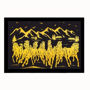 7 Running Horses Vastu Painting