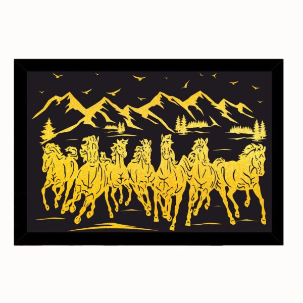 7 Running Horses Vastu Painting